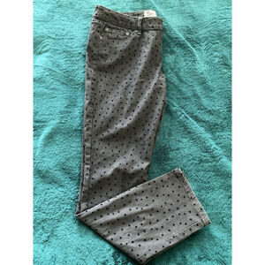 SO Stretch Skinny Heart Low Rise Gray Wash Denim Jeans Size 15